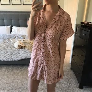 Pink floral dress